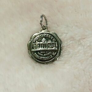 Vintage Silver Monticello Charm